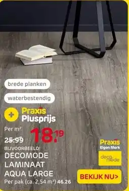 Praxis DecoMode laminaat - Aqua Large Zanzibar aanbieding