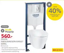 Praxis Grohe Solido Inbouwtoilet set met aanbieding