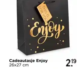 Xenos Cadeautasje Enjoy aanbieding