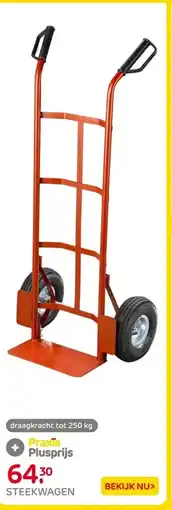 Praxis Steekwagen - 35x22cm - 250kg - Rood - aanbieding