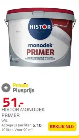 Praxis Histor Monodek Primer - Muur en Plafond aanbieding