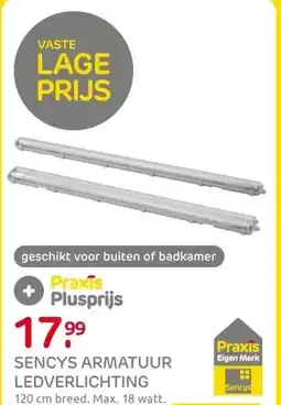 Praxis Sencys waterdicht armatuur LED 120cm 18W aanbieding
