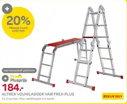 Praxis Altrex Vouwladder Varitrex Plus - 4 x 3 aanbieding