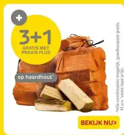 Praxis op haardhout aanbieding