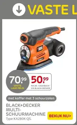 Praxis BLACK+DECKER MULTI- SCHUURMACHINE aanbieding
