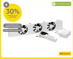 Praxis op SpeedComfort radiatorventilatoren aanbieding