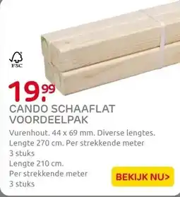 Praxis CanDo schaaflat voordeelpak vurenhout aanbieding