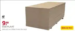 Praxis OSB-plaat 61x244cm 9mm aanbieding