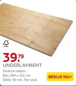 Praxis Underlayment T&G 122x244cm 18mm aanbieding