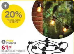 Praxis Xanlite uitbreidbaar lichtsnoer zwart aanbieding