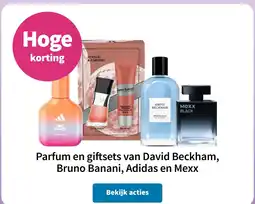 Plein.nl Parfum en giftsets van David Beckham, Bruno Banani, Adidas en Mexx aanbieding