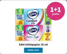 Plein.nl Edet toiletpapier 16 rol aanbieding