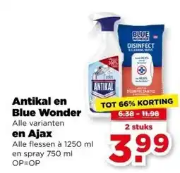 PLUS Antikal en Blue Wonder aanbieding