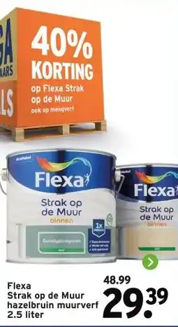 GAMMA Flexa Strak op de Muur hazelbruin muurverf aanbieding