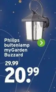 GAMMA Philips buitenlamp myGarden Buzzard aanbieding