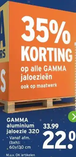 GAMMA GAMMA aluminium jaloezie 320 aanbieding