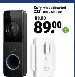 GAMMA Eufy videodeurbel C211 met chime aanbieding