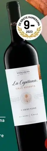 Gall & Gall La Capitana Barrel Reserve Carmenère 75CL aanbieding