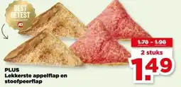 PLUS PLUS Lekkerste appelflap en stoofpeerflap aanbieding