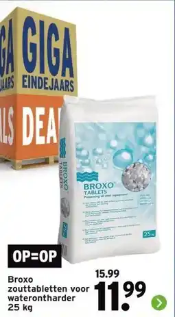 GAMMA Broxo zouttabletten voor waterontharder aanbieding