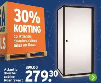GAMMA Atlantic douche- cabine Roan zwart aanbieding