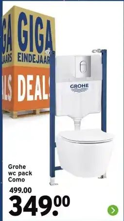 GAMMA Grohe wc pack Como aanbieding