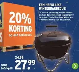 GAMMA BBQ tafelgrill aanbieding