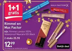 Etos Rimmel en Max Factor aanbieding