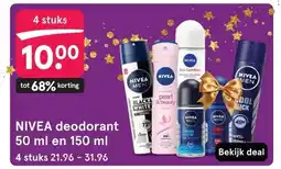 Etos NIVEA deodorant 50 ml en 150 ml aanbieding