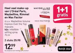 Etos Heel veel make-up van L'Oréal Paris, Maybelline, Rimmel en Max Factor aanbieding