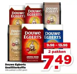 PLUS Douwe Egberts Snelfilterkoffie aanbieding