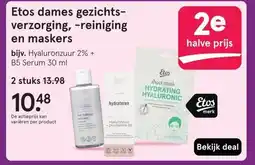 Etos Etos dames gezichts- verzorging, -reiniging en maskers aanbieding