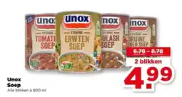 PLUS Unox Soep aanbieding