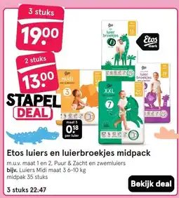 Etos Etos luiers en luierbroekjes midpack aanbieding