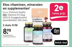Etos Etos vitaminen, mineralenen supplementen aanbieding