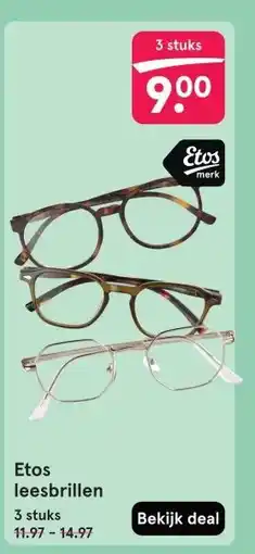 Etos Etos leesbrillen aanbieding