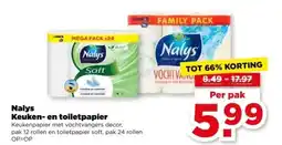 PLUS Nalys Keuken- en toiletpapier aanbieding