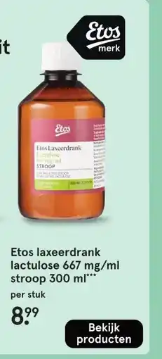 Etos Etos laxeerdrank lactulose 667 mg/ml stroop 300 ml aanbieding