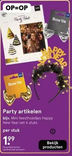 Etos Party artikelen aanbieding