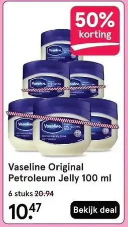 Etos Vaseline Original Petroleum Jelly 100 ml aanbieding