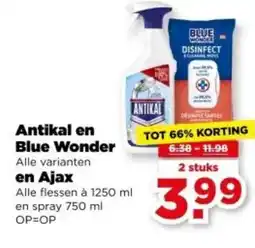 PLUS Antikal en Blue Wonder en Ajax aanbieding