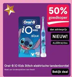 Etos Oral-B iO Kids Stitch elektrische tandenborstel aanbieding