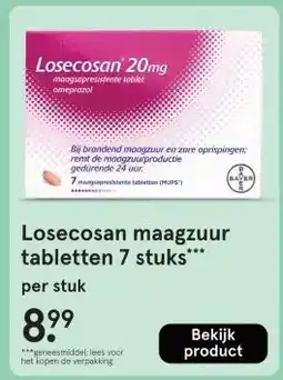 Etos Losecosan maagzuur tabletten 7 stuks aanbieding