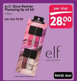 Etos e.l.f. Glow Reviver Plumping lip oil kit aanbieding