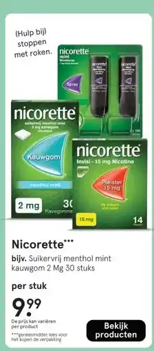 Etos Nicorette aanbieding