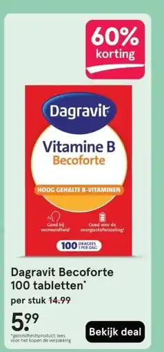 Etos Dagravit Becoforte 100 tabletten aanbieding