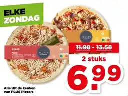 PLUS Alle Uit de keuken van PLUS Pizza's aanbieding