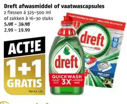 Poiesz Dreft afwasmiddel of vaatwascapsules aanbieding