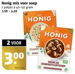 Poiesz Honig mix voor soep aanbieding