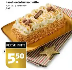 Poiesz Hazelnootschuimschnitte aanbieding